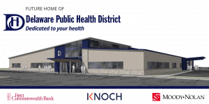 Delaware Public Health District, formerly known as Delaware General Health District, broke ground for a new building on South Sandusky Street in Delaware, OH